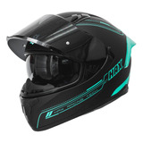 Hax Obsidian Full Face Dual Visor Adult Motorcycle Helmet