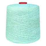 Barbante Eco Brasil 8 Fios 1 Kg Linha Tricô Crochê Coloridas Cor Verde Água