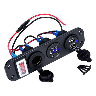 Cargador Usb De Encendedor De Cigarrillos De Doble Enchufe D