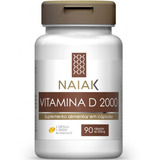 Vitamina D3 2000 Ui 90 Cápsulas Naiak Sabor Without Flavor