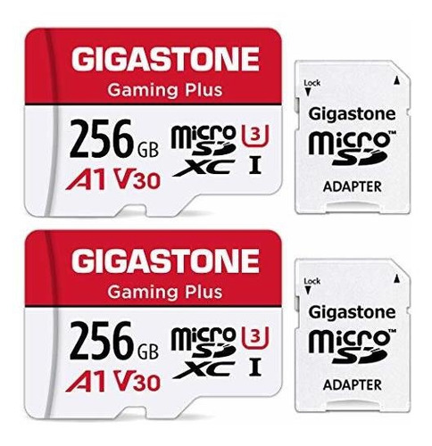 Gigastone 256gb 2-pack Micro Sd Card, Gaming Plus, Nintendo-