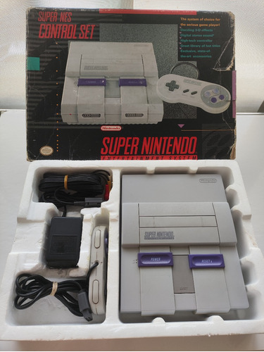 Super Nintendo Snes Super Sns-001 + Caja Original + 1 Juego