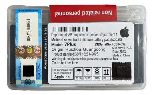 Flex Carga Bateria Compativel P/ iPhone 7 Plus Original