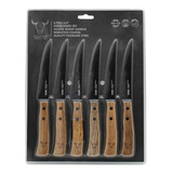 Set 6 Cuchillos De Madera 23,5 Cm Para Comidas Wayu