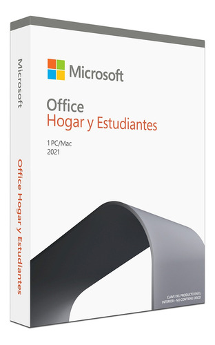 Microsoft Office Hogar Y Estudiantes 2021, 1pc, Español.