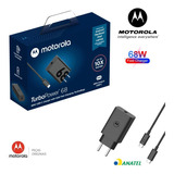 Carregador Motorola Super Charge 68w Usb-c -