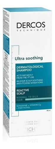 Dercos Shampoo Sensitive Ultra Calmante Cabello Graso 200ml