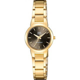 Reloj Q&q Mujer Qa43-001 Pulsera Dorado