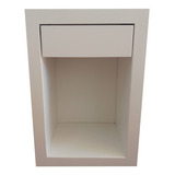 Mesa De Luz Laqueada 40x30x60 C/1 Cajon Moderna Minimalista