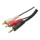 Cabo 2 Rca + P2 St 1.8m - Dourado