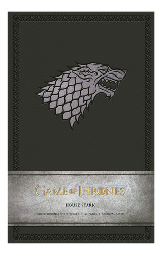Game Of Thrones House Stark Libreta Tapa Dura Lujo Medium