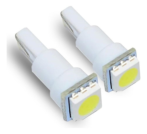 Kit 2 Lamparas Led Smd T5 W1.2w 5050 Blanco Frio Tablero