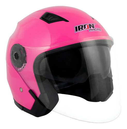 Casco Europeo 3/4 Motocicleta Iron Racing (dot)