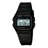 Relogio Casio Masculino Digital Preto/azul Original W-59-1vq Correia Preto Bisel Preto Fundo Vide Foto