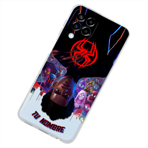 Funda Para Galaxy Spiderman Miles Personalizado Tu Nombre