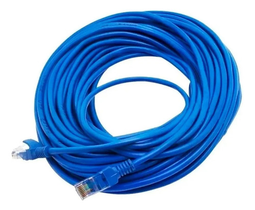 Cable De Red Rj45 Internet 10 Metros Categoría 5c8p8c  Azul