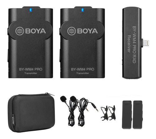 Boya - Sistema De Micrófono Inalámbrico Lavalier De 2.4 Ghz,