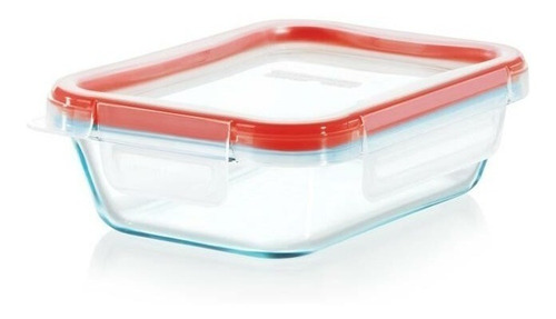 Contenedor Hermetico Rectangular Pyrex De Vidrio 473 Ml