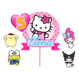 Topper Decoración Torta Hello Kitty Personalizado
