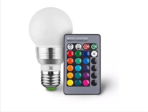 Ampolleta Led E27 10w Control Remoto Ofertas Claras 100046