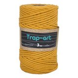 Algodón Peinado Para Macramé 3 Mm Trap Art Mostaza