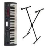 Kit Teclado Korg Kross2 61 Teclas Workstation Profissional 