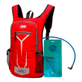 Mochila Everlast Trekking Running Y Bolsa Agua Hidratacion