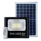 Refletor Led Holofote 400w Placa Solar Bateria Prova Dágua