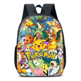 Mochila Escolar Pokémon, Acolchada.