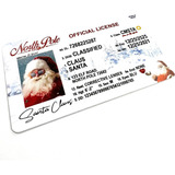 Licencia De Conducir De Santa Claus, Tarjetas De Plástico (p