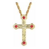 Collar Con Joyas De Crucifijo De Jesús Religioso - Collar De