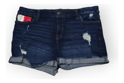 Short Tommy Hilfiger De Mujer Talla 14 De Mezclilla Shorty