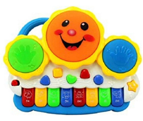 Teclado Piano Musical Bebê Brinquedo Infantil Divertido Drum