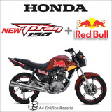 Honda New Titan Kit De Calcos Red Bull + Calcos Llantas