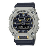 Casio G-shock Ga-900hc-5adr Color De La Correa Gris Color Del Bisel Crema Color Del Fondo Gris