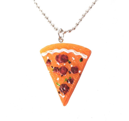 Colgante Collar Pizza Slice Aesthetic Moda Cool New Import