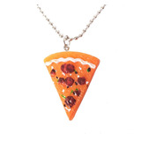 Colgante Collar Pizza Slice Aesthetic Moda Cool New Import