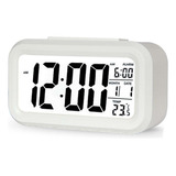 Reloj Despertador Digital Snooze Sensor Luz Temperatura Aka