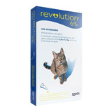 Revolution Zoetis 6% 0.75ml Para Gato 2,6kg A 7,5kg 1 Pipeta