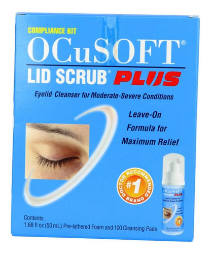 Kit Ocusoft Lid Scrub Plus Limpiador De Parpados 50 Ml