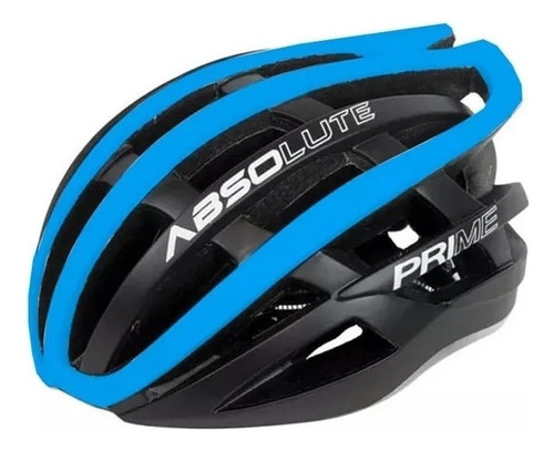 Capacete Ciclismo Absolute Prime Bicicleta Mtb Speed Bike Cor Preto/azul Tamanho M