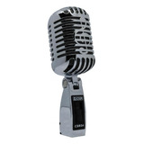 Microfone Dinâmico Csr 54 Vintage Prateado - Profissional Cor Prata