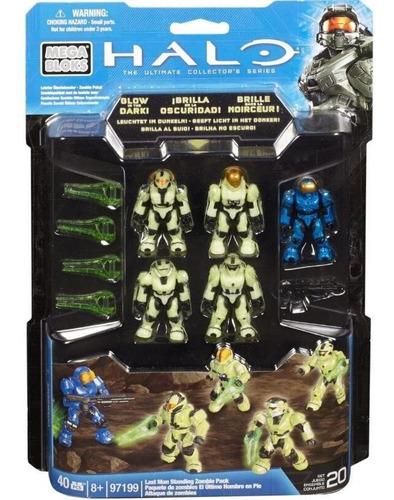 Paquete De Zombis Halo Last Man Standing De Mega Bloks 97199