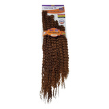 Cabelo Organico Cacheado Longo Ariel Russia Crochet Braids Cor Mel Acobreado