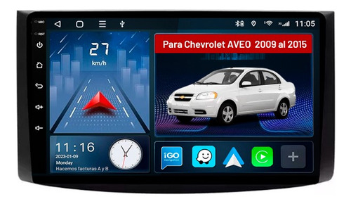 Multimedia Android 12 Gps Chevrolet Aveo 2gb+32gb+carplay Bt