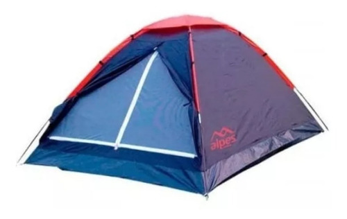 Carpa Alpes Camping 4 Personas. Estacas + Bolso. Campamento