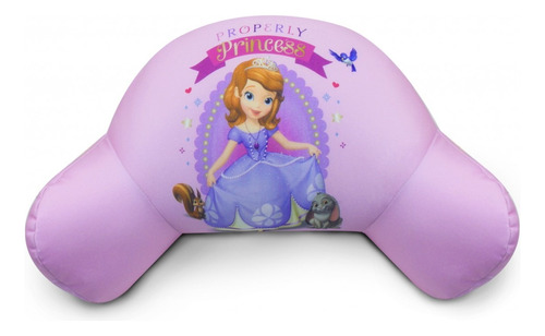 Almofada Encosto Lilás Princesinha Sofia Disney Isopor 40cm Desenho Do Tecido Princesa Sofia