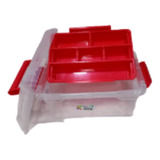 Caja De Plástico Transparente Multibox Con Tapa 