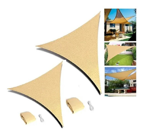 Toldo Impermeable 3x3x3 - Pack X2, Tipo Vela