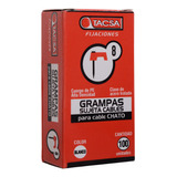 Grampas Sujeta Cable Tacsa N° 8 Clavo De Acero X20 Cajas